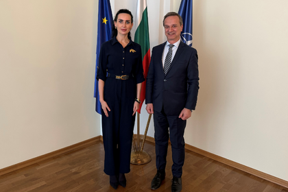 Meeting of Deputy Minister Radi Naydenov with the Ambassador Extraordinary and Plenipotentiary of Ukraine Olesya Ilashchuk 